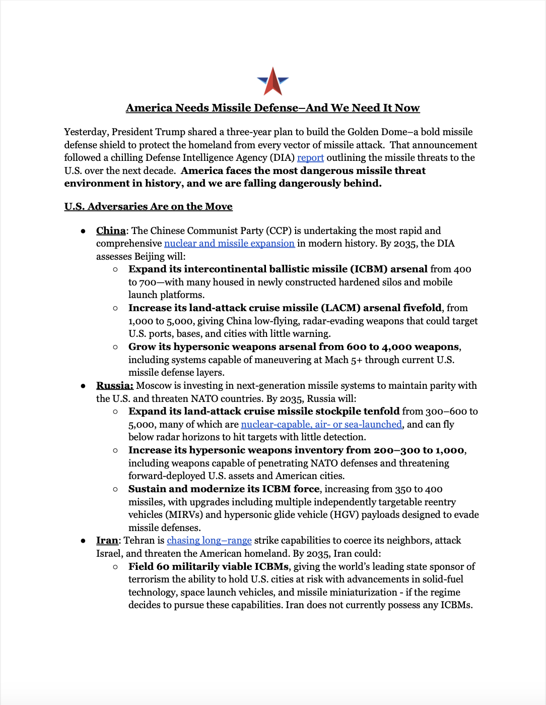 America Needs Missile Defense–And We Need It Now Preview Image