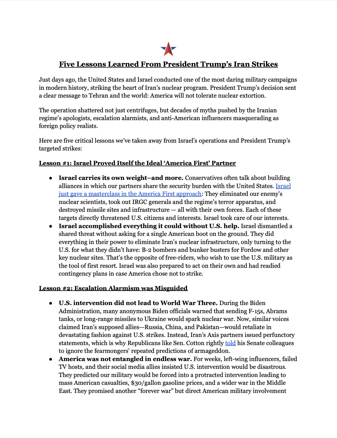 Five Lessons Learned From President Trump’s Iran Strikes Preview Image